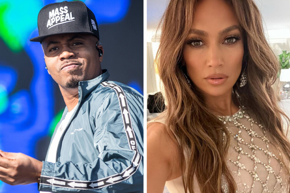 Rapper Nas (l.) has a new album dropping on July 21, and word on the street is Jennifer Lopez may release her new album on the same day.