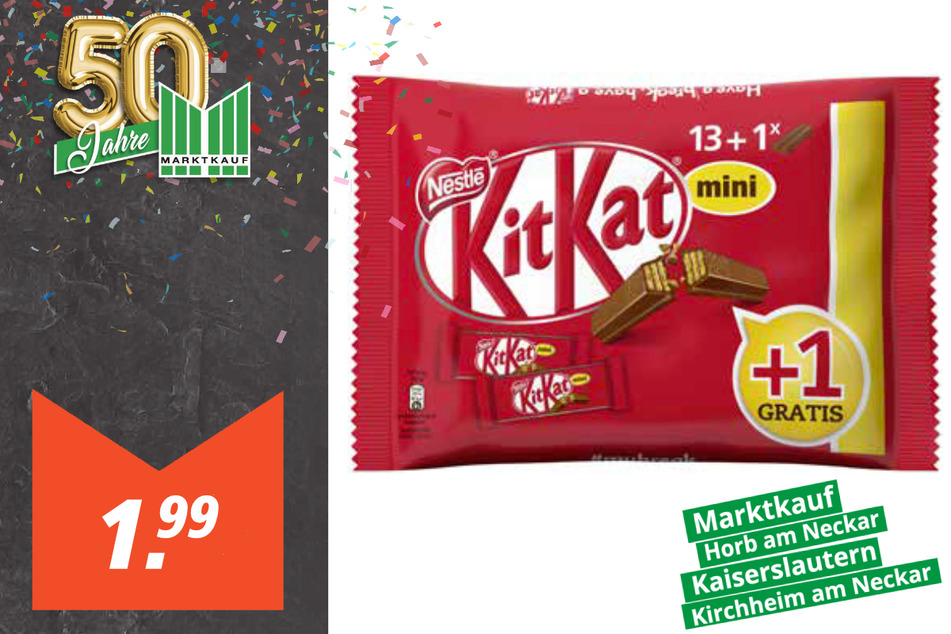 Kit Kat Minis
für 1,99 Euro