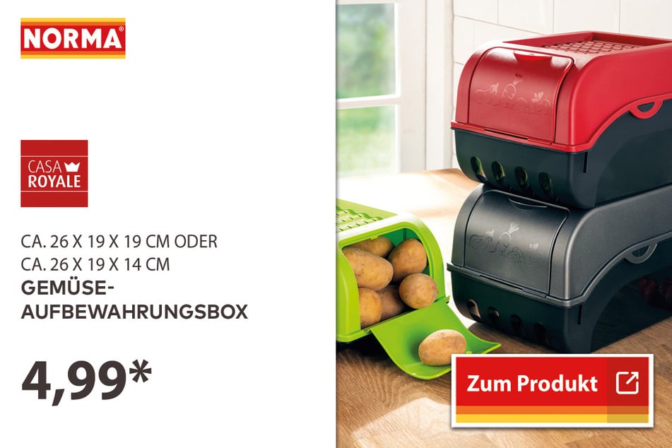 Gemüse-Aufbewahrungsbox für 4,99 Euro