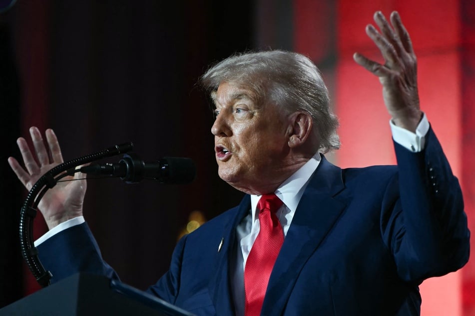 A 59-year-old man accused of planning to assassinate then-presidential candidate Donald Trump (pictured) at his Florida golf course last year can represent himself at trial, a federal judge said Thursday.