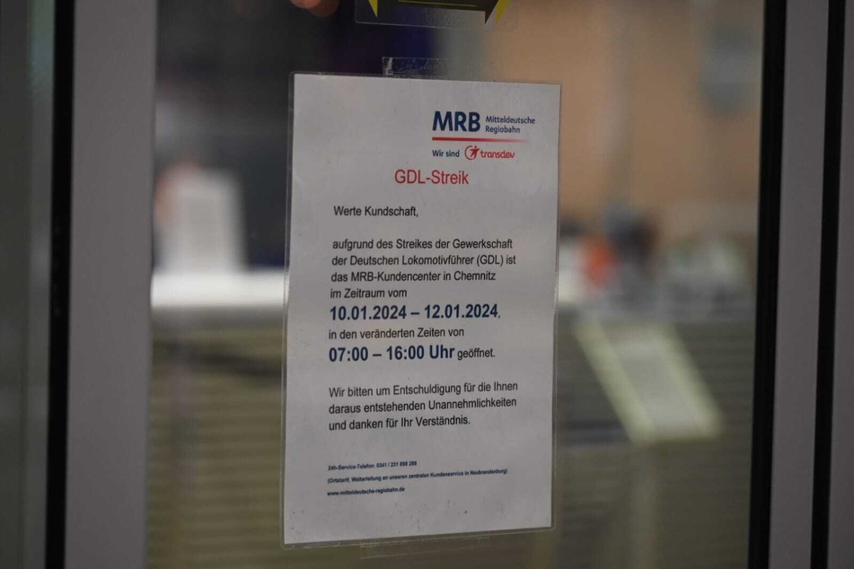 Wegen des Streiks hat das MRB-Kundencenter seine Öffnungszeiten geändert. Auch einige Läden haben ihre Öffnungszeiten angepasst.