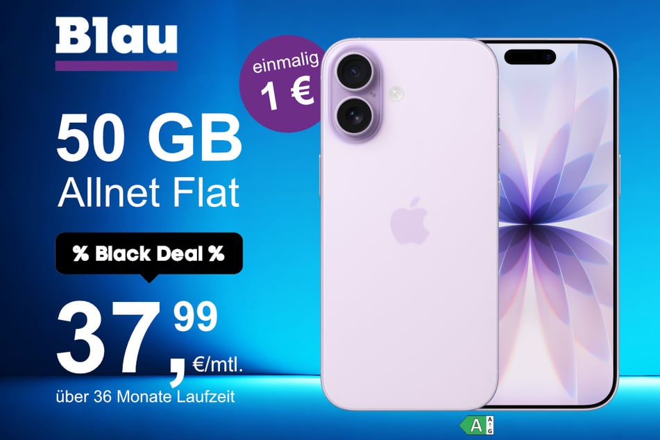 Das neue iPhone 17 im o2 Mobile XL für einmalig 1 Euro.