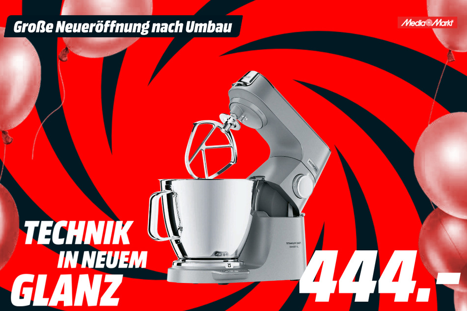 Kenwood-Küchenmaschine für 444 Euro.