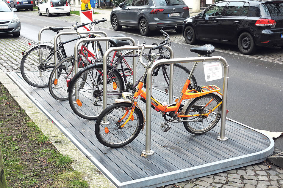 Mobile Fahrradbügel wie diese sollen schon bald in Dresden zum Einsatz kommen, wenn es nach den "Dissidenten" geht.