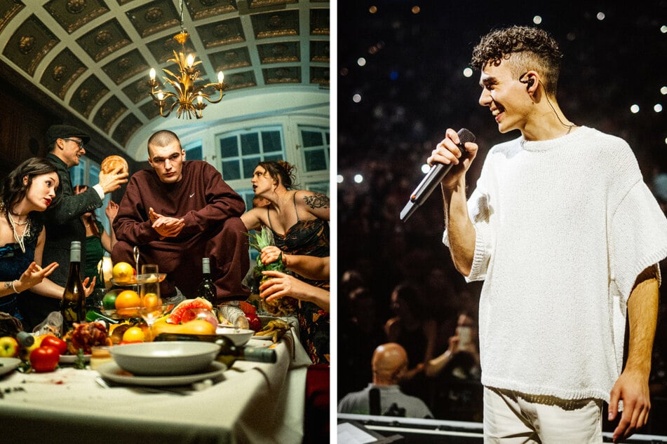 Rapper HeXer (l.) und Singer-Songwriter Levent Geiger treten beim Stadtfest auf.