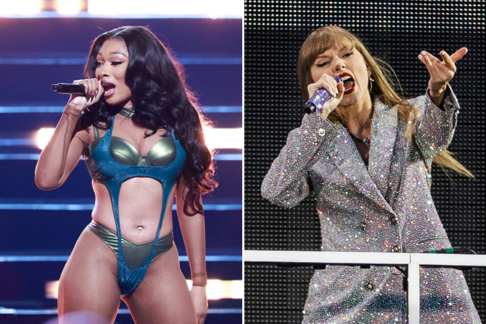 Fans think a collaboration between Megan Thee Stallion (l.) and Taylor Swift (r.) is as close as ever!