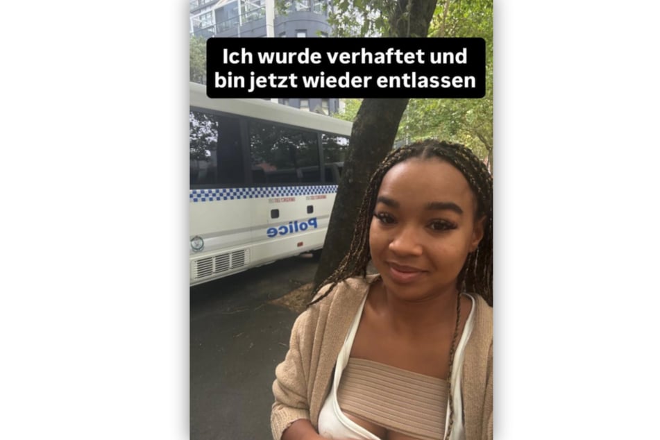 Auf Instagram postete Samuela in ihrer Story, dass sie verhaftet wurde.