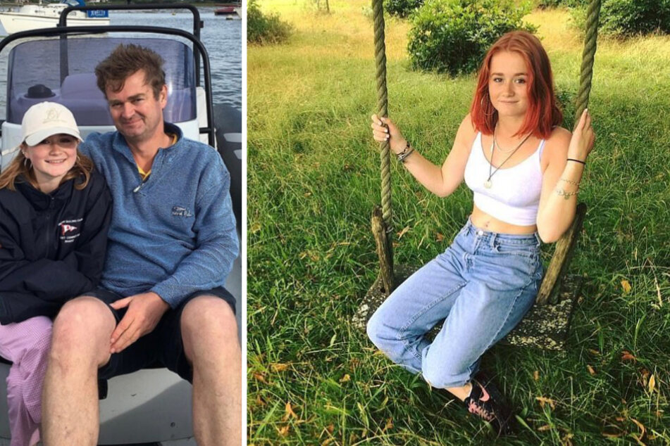 Honor Uloth als Kind zusammen mit ihrem Vater (l.) und als Jugendliche im Alter von 19 Jahren.