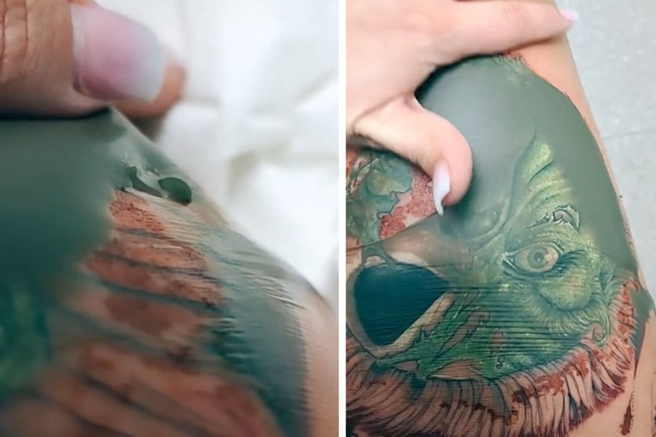 This moving optical illusion tattoo is making TikTok trip out
