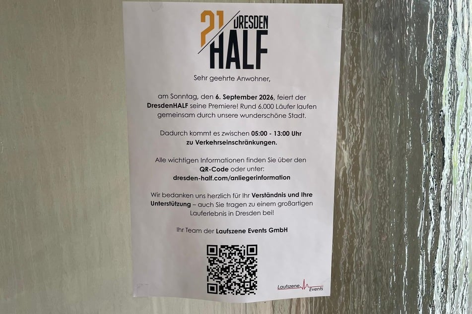 Dieser Zettel wurde von den Veranstaltern an die Anlieger verteilt.