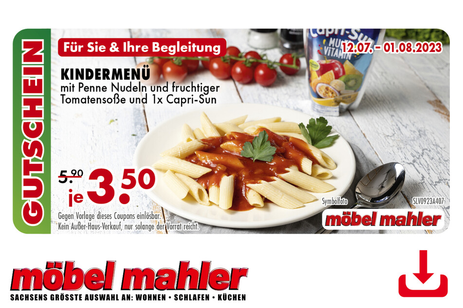 Hier klicken und Coupon herunterladen.