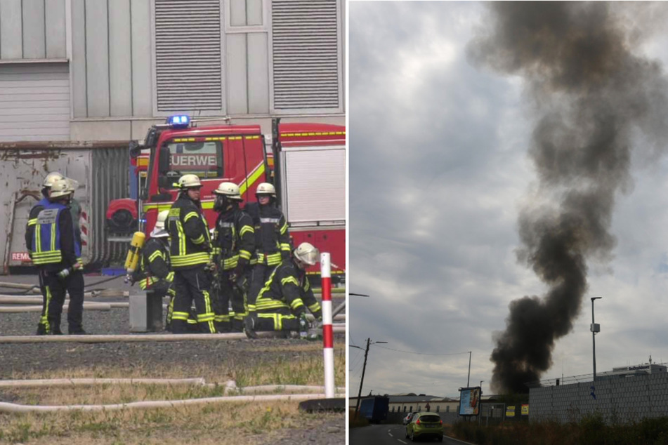 Feuer in Troisdorf-Sieglar: Große Rauchwolke bis Köln sichtbar