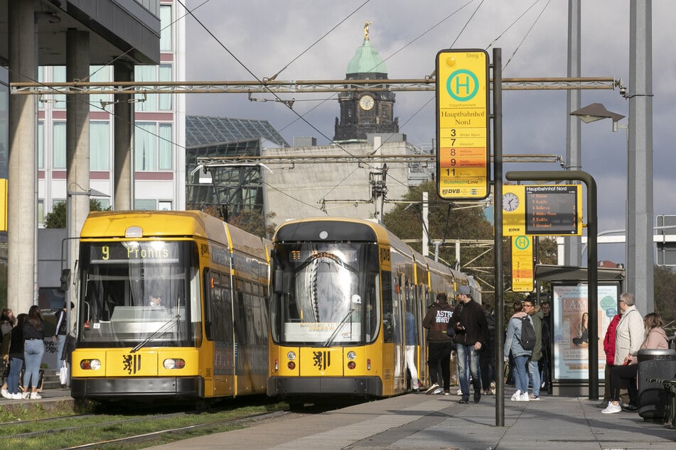 Der Jugendliche (16) lief zwischen den Haltestellen "Hauptbahnhof Nord" und "Walpurgisstraße" über die Gleise und kollidierte mit einer Straßenbahn. (Archivbild)
