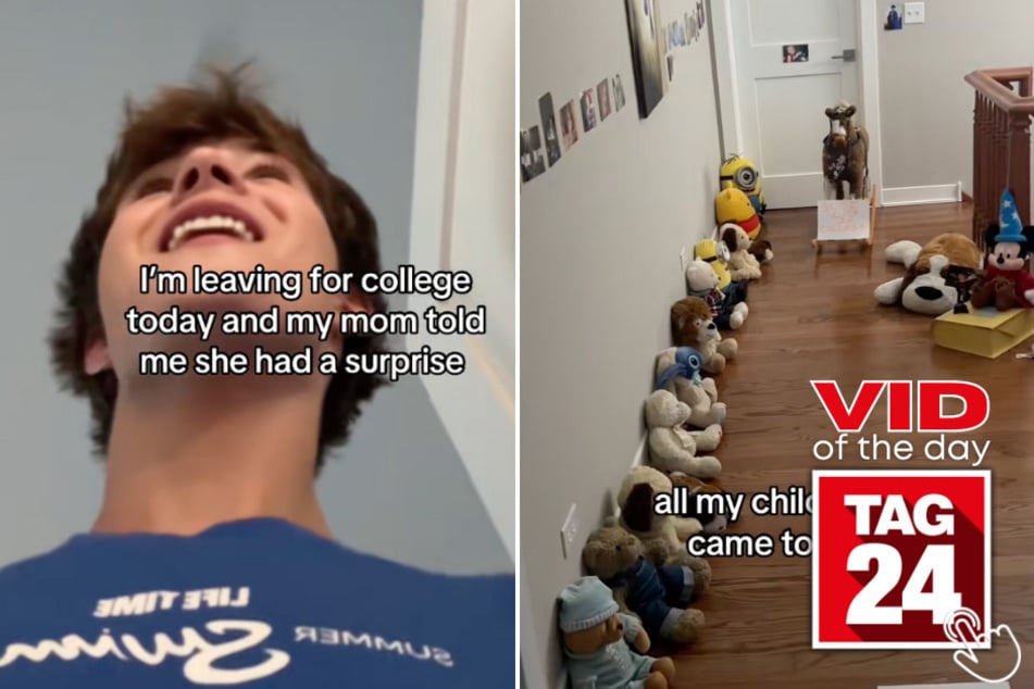 When Ben left for college, his mom gave him the sweetest surprise send-off that's melting TikTok's heart.