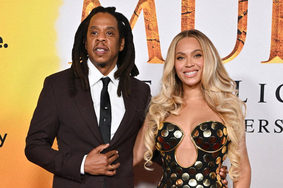 Jay-Z (l.) filed a new motion on Monday to reveal the identity of Jane Doe.