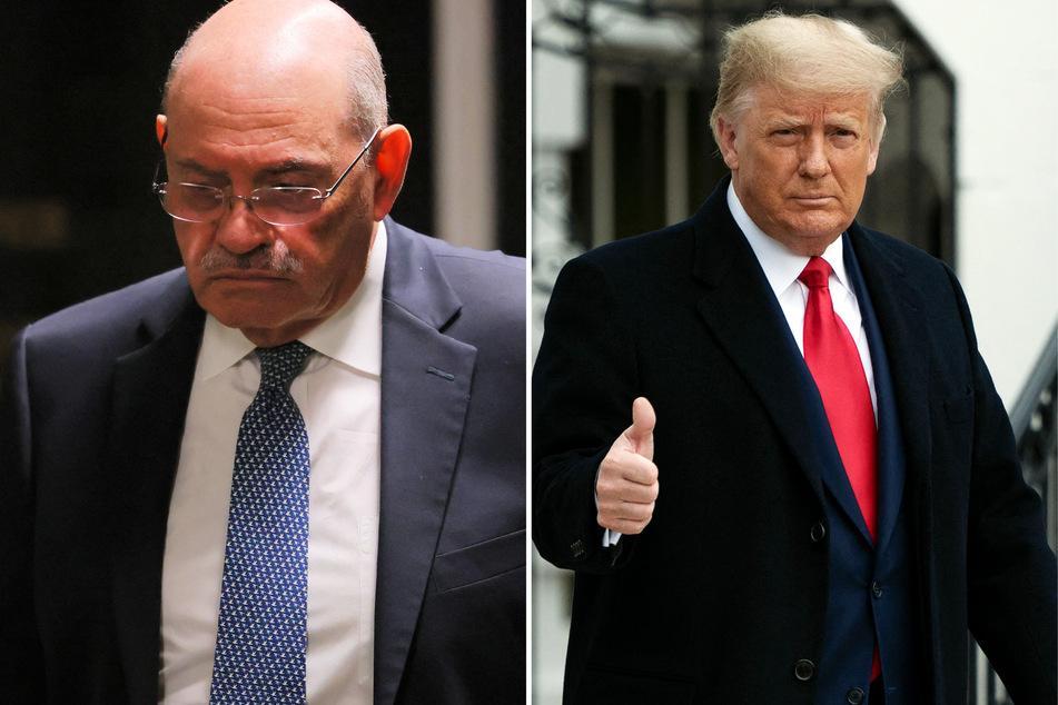 Lawyers representing Donald Trump (r.) in his New York tax fraud trial used their closing arguments to place all the blame on company exec Allen Weisselberg (l.).