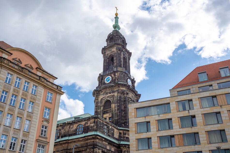 Die Kreuzkirche im Herzen Dresdens.