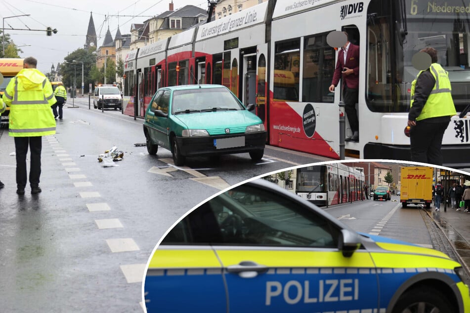 Unfall in Dresden: Peugeot-Fahrerin erfasst ältere Dame an Haltestelle!