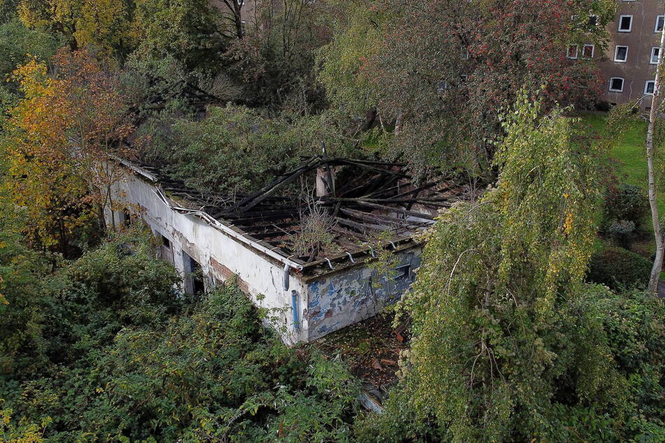 In dieser Hausruine war am Samstag die Leiche eines Mädchens entdeckt worden.