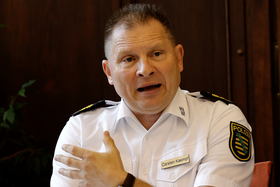 Polizeipräsident Carsten Kaempf (53) aus Chemnitz hat große Pläne.