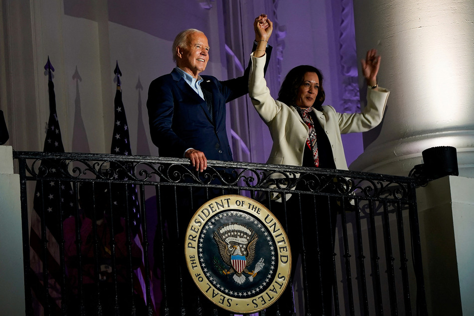 President Joe Biden kept his VP, Kamala Harris, up to speed during a whirlwind 24 hours that led to his dropping out of the White House race.