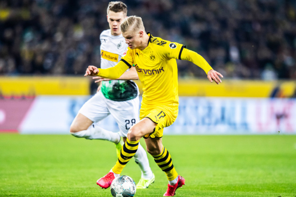 BVB-Stürmer Erling Haaland (r.) konnte sich nicht wie gewohnt in Szene setzen.