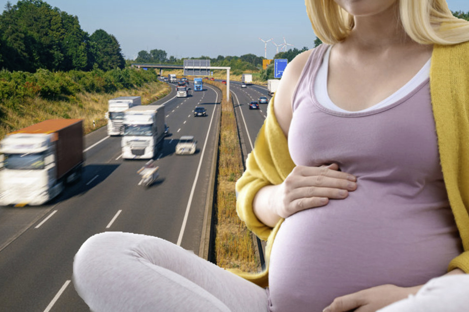Obwohl die werdenden Eltern bereits auf dem Weg zur Klinik waren, wollte das Kind offenbar schon auf der Autobahn aus dem Mutterleib. (Symbolbild)