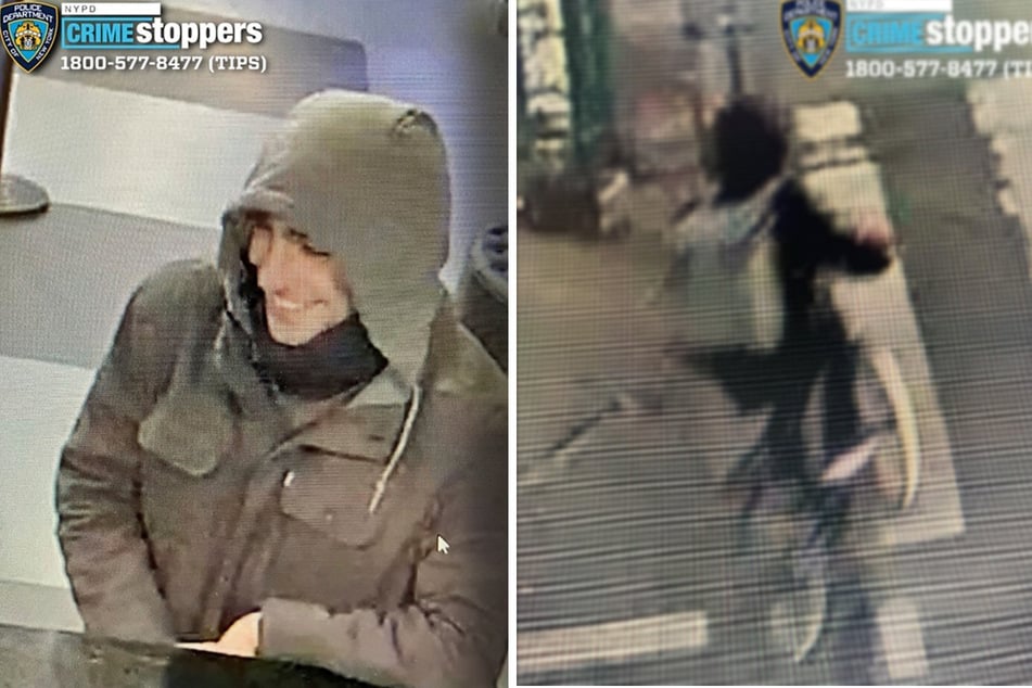 The New York police used these images to search for the killer.