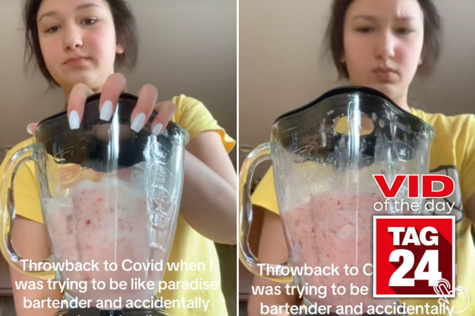 This TikToker just wanted a smoothie – but ended up blending part of the blender instead!