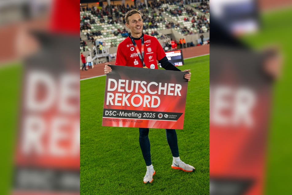 Karl Bebendorf (29) freute sich am Ende über die Bestzeit.