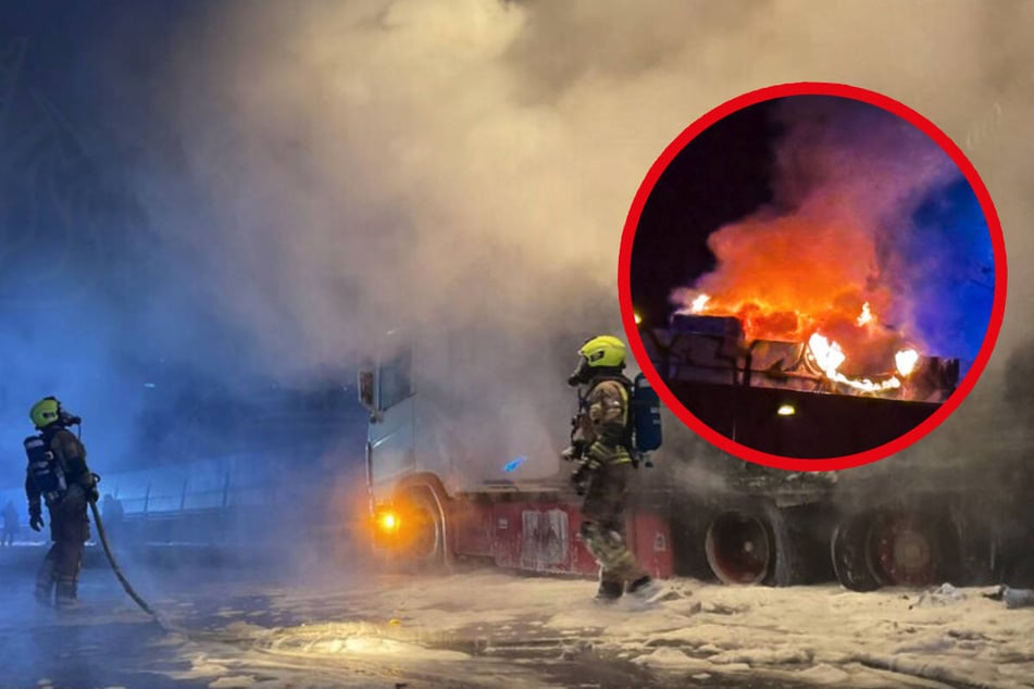 Berlin: Anhänger fackelt auf A113 ab: Stadtautobahn stundenlang dicht