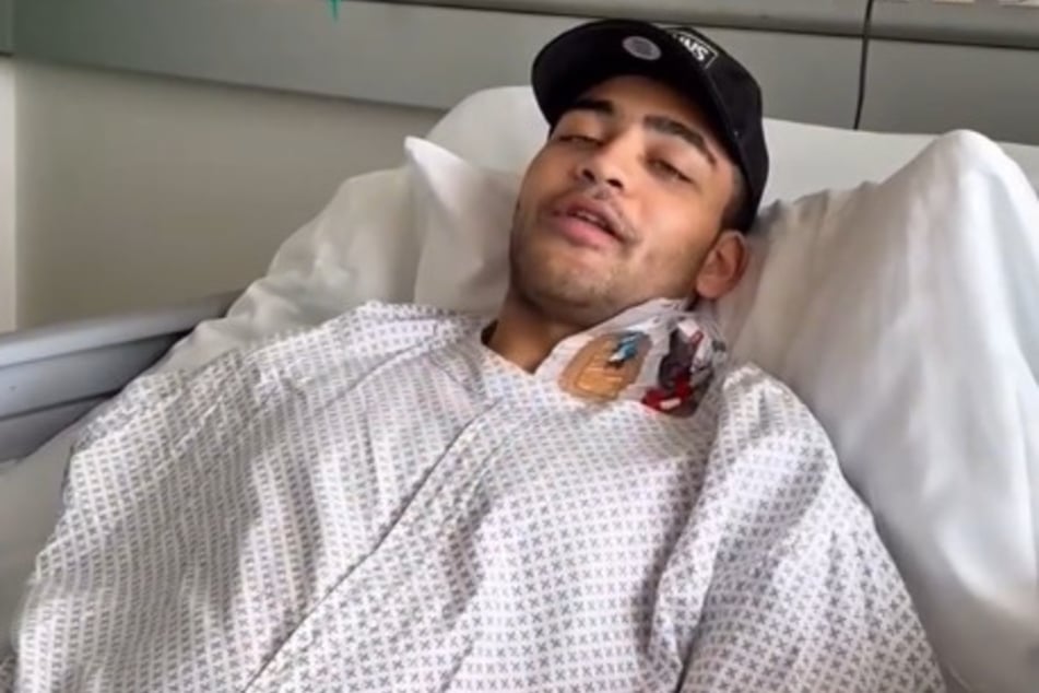 Der Influencer meldete sich aus dem Krankenhaus bei seinen 151.000 Followern auf Instagram.