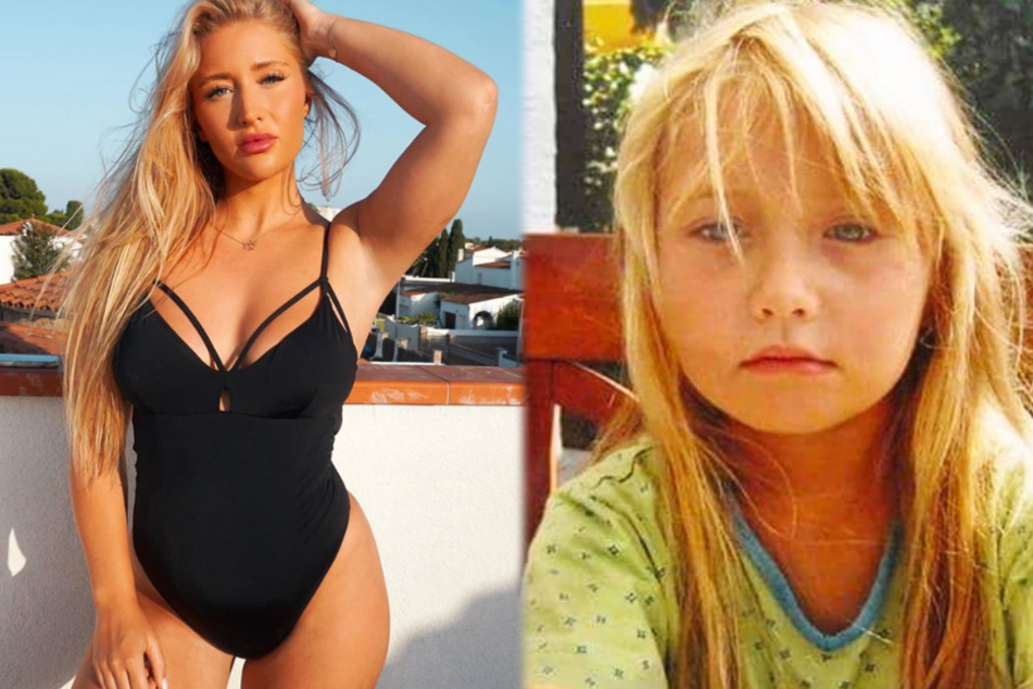 Unter dem Hashtag #damalsundheute stellte die Frankfurter Fitness-Influencerin Tami Tilgner am Donnerstag diese beiden Fotos auf Instagram ein.