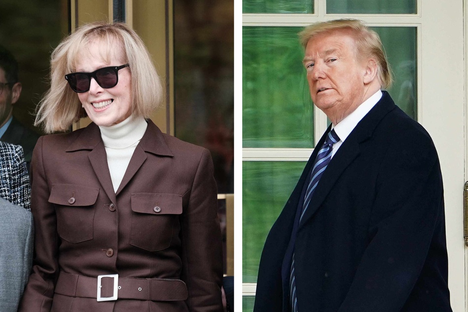 E. Jean Carroll (l.) won $5 million in her first case against Donald Trump in May.