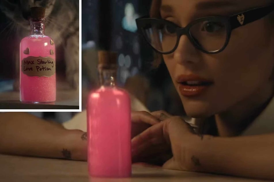 Ariana Grande's music video character for The Boy Is Mine has concocted a love potion to win the heart of the hunky mayor!