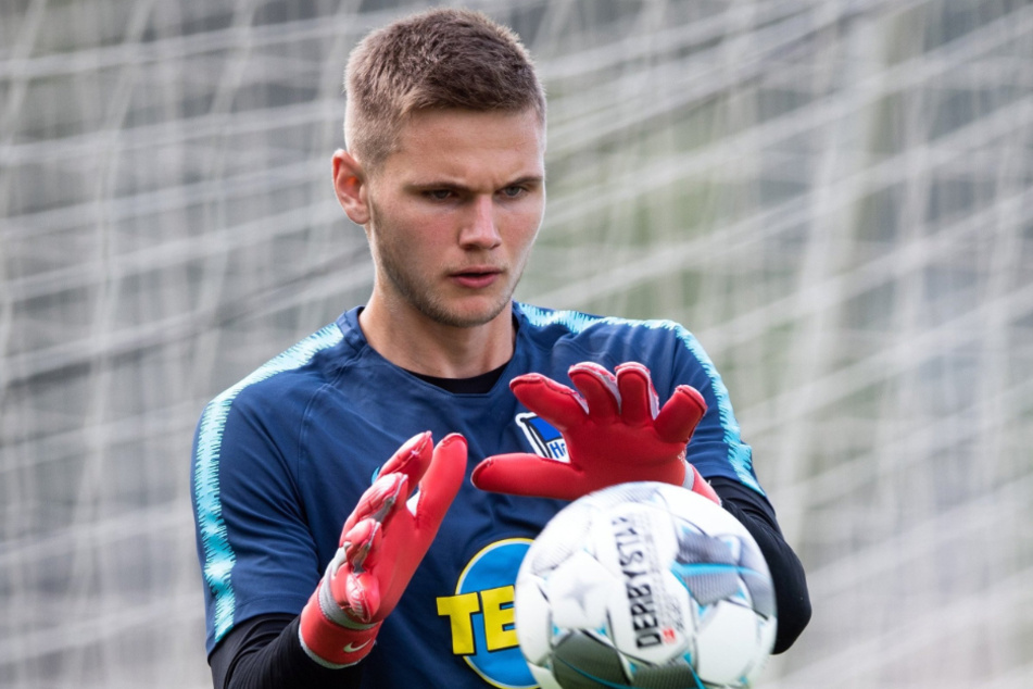 Auch Nachwuchs-Torwart Dennis Smarsch (21, hier noch bei Hertha BSC) macht sich Hoffnungen auf die Nummer 1 beim FC St. Pauli.