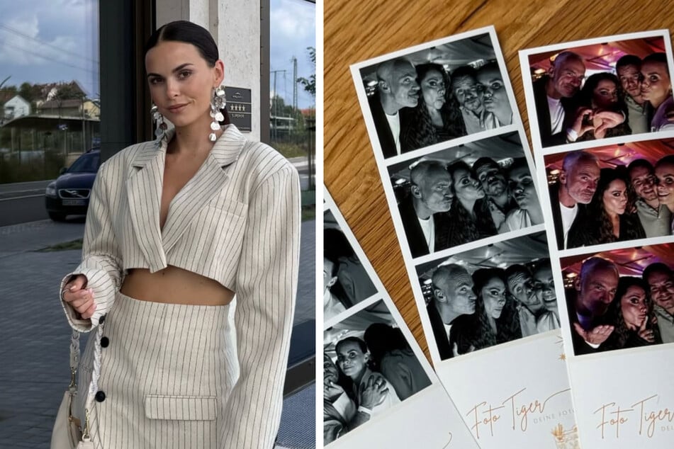 Denise Merten (34), de dochter van René, kan het goed vinden met Simone en plaatste foto's van een gezamenlijke avond in haar Instagram-verhaal.