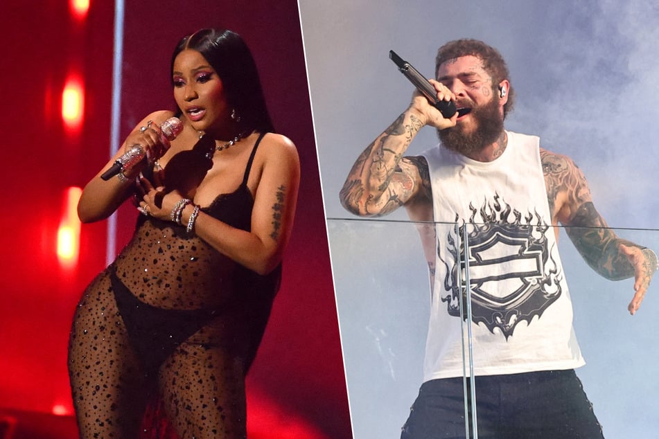 Rolling Loud California has dropped its lineup for 2024, with Nicki Minaj, Post Malone (r), and Lil Uzi Vert leading this year's star-studded pack of musicians.