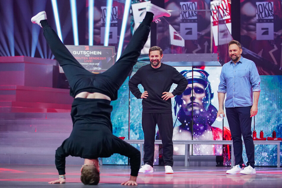 Joko Winterscheidt (42) zeigte eine kleine Breakdance-Einlage.