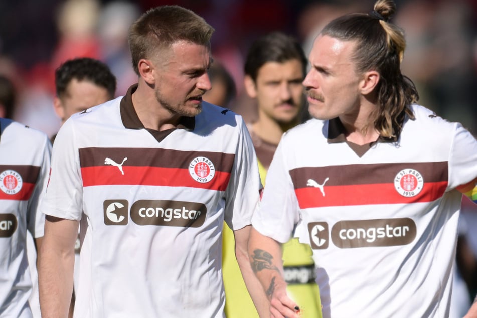 Nach der Pleite in Heidenheim schlugen die Führungsspieler Hauke Wahl (32, l.) und Kapitän Jackson Irvine (33, r.) Alarm.