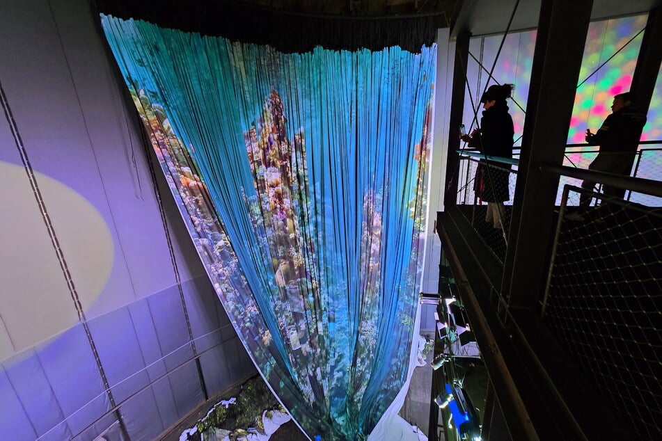 Das Riffbild wird erst nach oben, später rundherum gezogen.