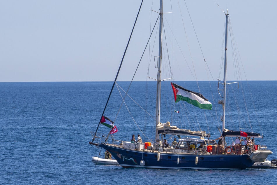 An aid ship with 12 activists on board, including Swedish climate campaigner Greta Thunberg, is nearing Gaza, having reached the Egyptian coast, organizers said Saturday.