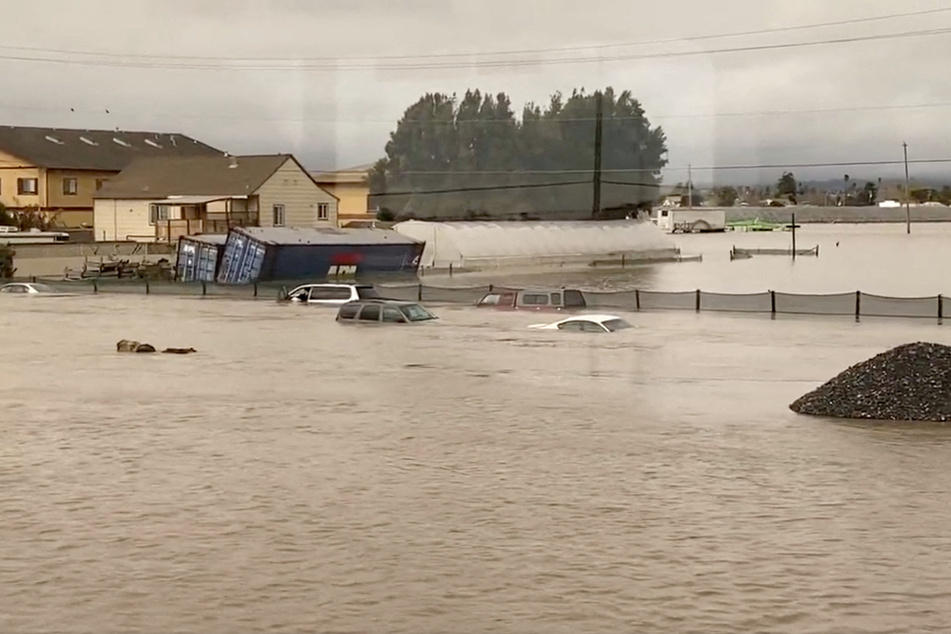 A levee failure on the Pajaro River – three miles upstream from the town of Pajaro – triggered massive flooding in and around the town