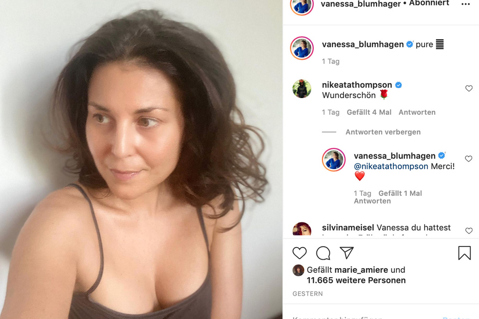 Vanessa Blumhagen (43) natürlich schön auf Instagram.