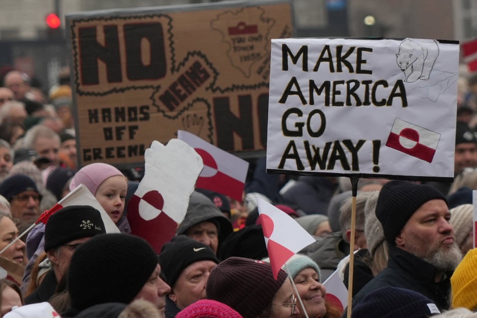 Thousands of people took to the streets of Denmark's capital on Saturday to protest at Trump's push to take over Greenland, an autonomous Danish territory.