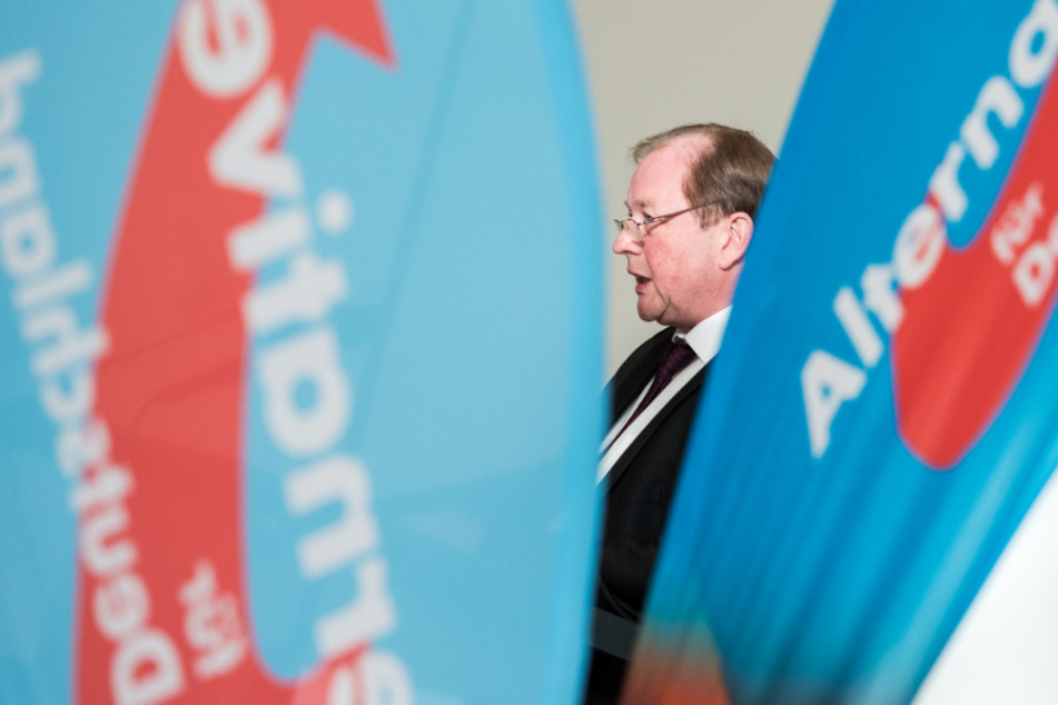 Dirk Nockemann (AfD) spricht auf dem Landesparteitag der AfD Hamburg.
