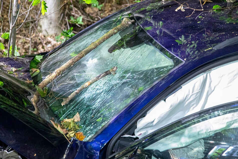 Die vier Insassen wurden schwer verletzt, der Audi stark demoliert.