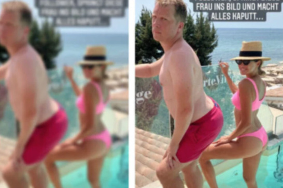 Hier zeigte sich Oliver Pocher (43) mit seiner Ex-Frau Alessandra Meyer-Wölden (38) gemeinsam im Pool.