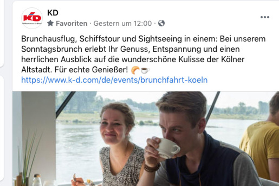 Die Werbung lief vorgeplant bei Facebook, während der Rhein bereits Hochwasser führte und der Regen für eine Wetter-Katastrophe in NRW sorgte.