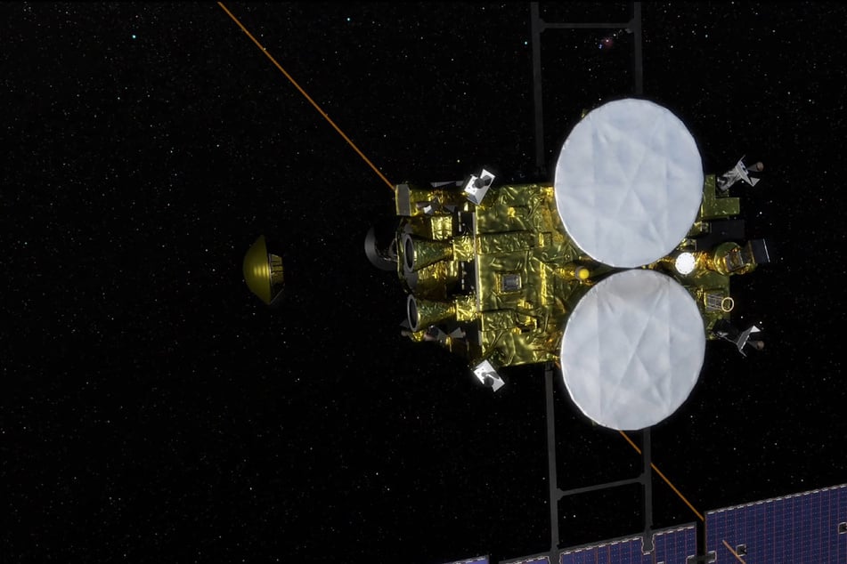 Japan's Hayabusa2 space probe conducted a flyby of a near-Earth asteroid to test out technology designed to stop similar rocks from hitting the planet.